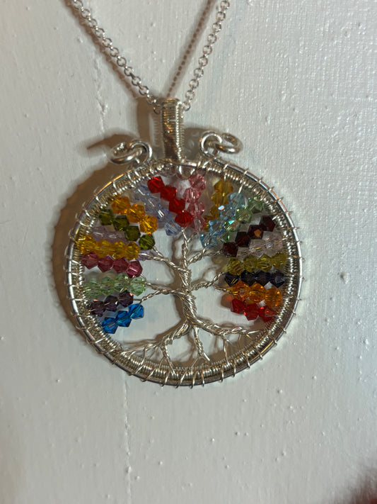 Tree of Life Pendant (Rainbow)